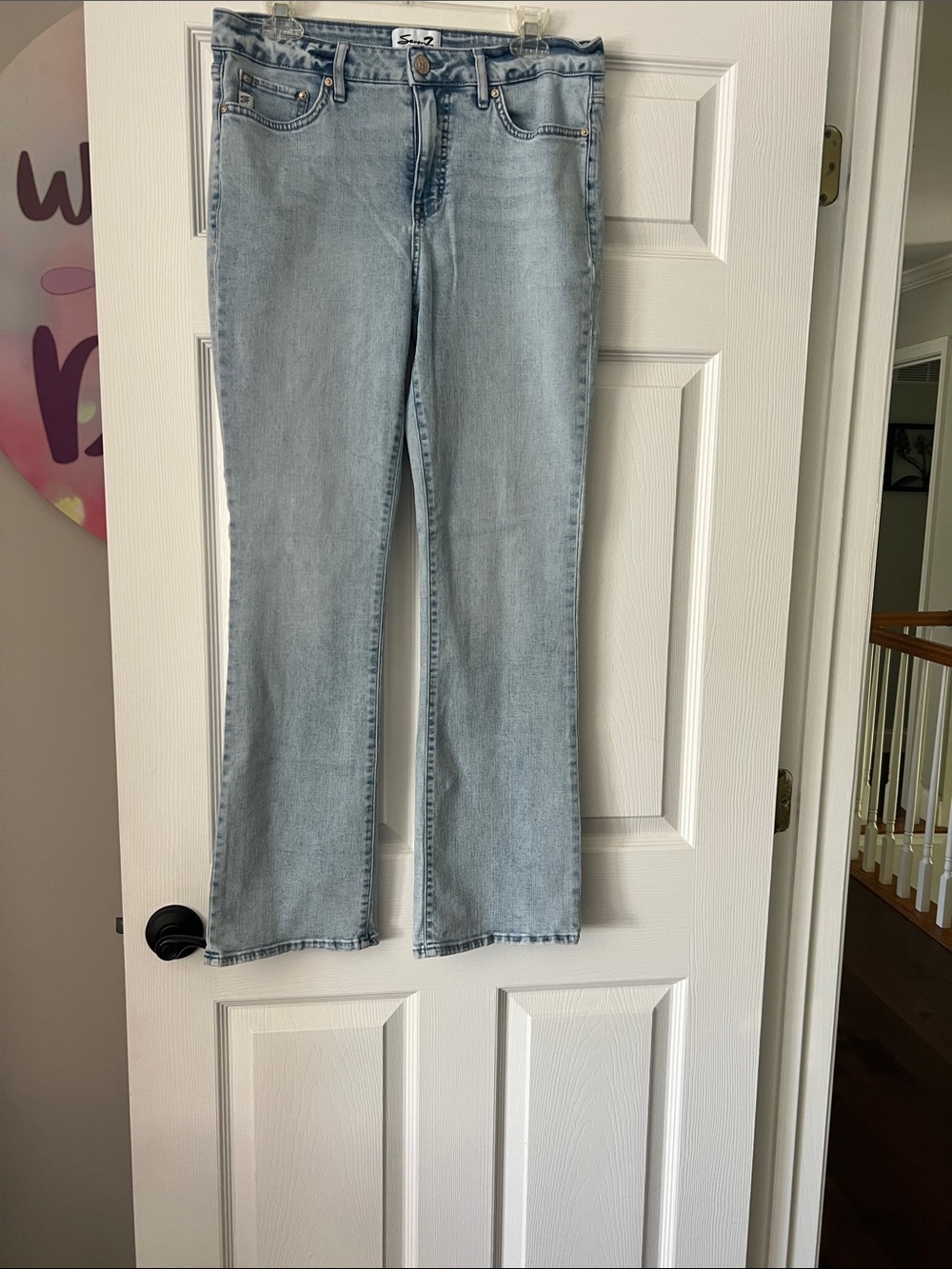 Light Wash Flare Jeans - Women’s Wide bootcut  size 8
